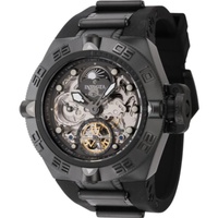 Invicta MEN'S Subaqua Silicone and Stainless Steel Gunmetal and Black Dial Watch 43910