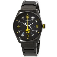 Citizen MEN'S Marvel Stainless Steel Black Dial Watch BM6987-50W