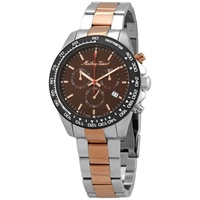 Mathey-Tissot MEN'S Chronograph Stainless Steel Brown Dial Watch H901CHRM