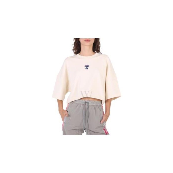 스텔라 맥카트니 스텔라 맥카트니 Stella McCartney Ladies Mushroom Print Cropped Sweatshirt 6J0013 3SPW52-9200