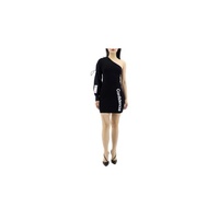 Marcelo Burlon Ladies One Shoulder Confidncial Dress CWDB087S196302041001-0-1001