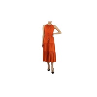 맥스마라 Max Mara Ladies Orange Kren Jersey Tiered Sleeveless Midi Dress Kren 003