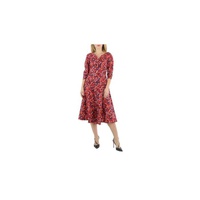 마르니 Marni Ladies Floral-print Midi Shirt Dress ABMA0668A0 UTCZ54 PGN99