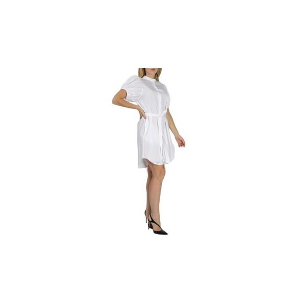 스텔라 맥카트니 스텔라 맥카트니 Stella McCartney White Organic Cotton-poplin Anastasia Shirt Dress 603148 SMA90 9000