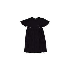 Chloe Girls Navy Ruffle Sleeves Logo Dress, Size 14Y C12926-859