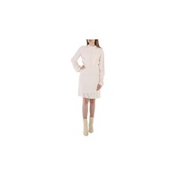 Chloe White Buttoned Long-sleeve Dress CHC20SRO95237114