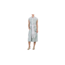 버버리 Burberry Ladies Scribble Stripe Cotton Shirt Dress 8001949