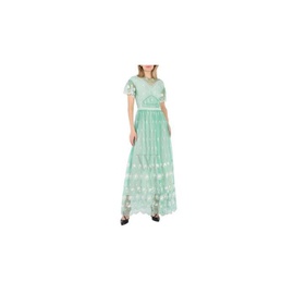 버버리 Burberry Ladies Round-neck Embroidered-tulle Dress 4546879