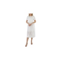 Comme Des Garcons Girl White Ruffled Cotton-poplin Dress NC-A006-051-1