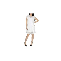 버버리 Burberry Nahla White Polka-dot And Scalloped Lace Tulle Dress 8017040