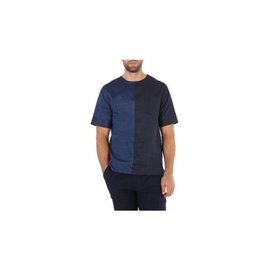 Emporio Armani MEN'S Woven Shirts Navy Mix Fabric Woven Tee W1CFCT-W171C-021