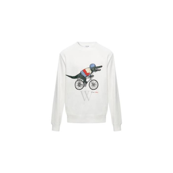 라코스테 라코스테 Lacoste X Netflix Cotton Fleece Crocodile Print Sweatshirt SH8202-MO-70V