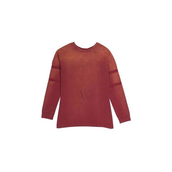 메종마르지엘라 메종마르지엘라 Maison Margiela Burgundy Four-Stitch Detail Sweatshirt S50GC0662S23986248