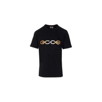 GCDS Reflective Logo Regular Cotton T-Shirt SS23M130654-02