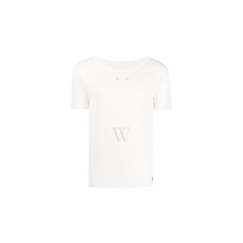 메종마르지엘라 Maison Margiela MEN'S Off White Four-Stitch Detail T-Shirt, Brand Size 48 (US Size 38) S30GC0735S23989101