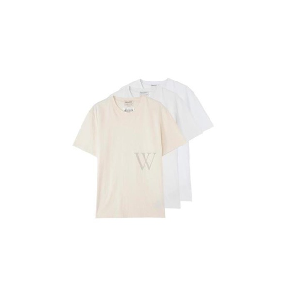 메종마르지엘라 메종마르지엘라 Maison Margiela MEN'S Shades Of White 3-Pack Cotton T-Shirt S50GC0678S23973963