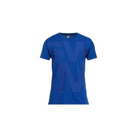 모스키노 Moschino MEN'S Blue Debossed Logo T-Shirt A1908-2316-345