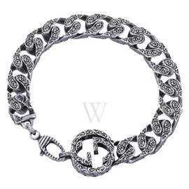 구찌 Gucci Interlocking G Chain Bracelet In Silver YBA454285001