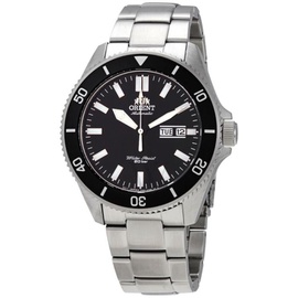 Orient MEN'S Kanno Stainless Steel Black Dial Watch RA-AA0008B19B
