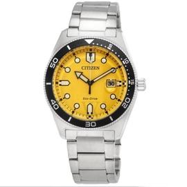 Citizen MEN'S Stainless Steel Yellow Dial Watch AW1760-81Z