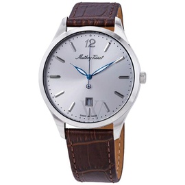 Mathey-Tissot MEN'S Urban Leather Silver Dial H411AS