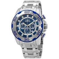 Invicta MEN'S Pro Diver Chronograph Stainless Steel Blue Dial Watch 22319