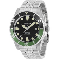 Invicta MEN'S Pro Diver Stainless Steel Black Dial Watch 39753
