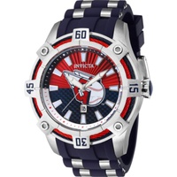 Invicta MEN'S MLB Silicone and Stainless Steel Red and White and Blue Dial Watch 43266