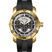 Invicta MEN'S Pro Diver Silicone White and Black Dial Watch 45741