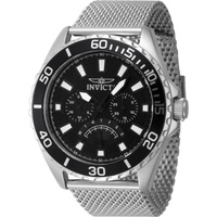 Invicta MEN'S Pro Diver Stainless Steel Mesh Black Dial Watch 46907
