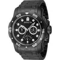 Invicta MEN'S Pro Diver Stainless Steel Black Dial Watch 47000