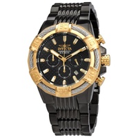 Invicta MEN'S Bolt Chronograph Stainless Steel Black Dial Watch 29032