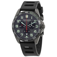 Victorinox Swiss Army MEN'S FieldForce Sport Chronograph Rubber Grey Dial Watch 241891