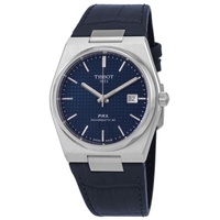 Tissot MEN'S PRX Leather Blue Dial Watch T1374071604100