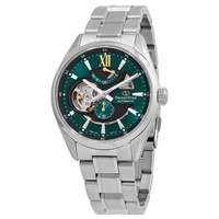 MEN'S Orient Star Stainless Steel Green (Open Heart) Dial Watch RE-AV0114E00B