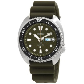 Seiko MEN'S Prospex Silicone Green Dial Watch SRPE05