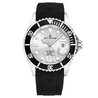 Revue Thommen MEN'S Diver Rubber Silver Dial Watch 17571.2827