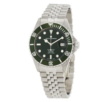 Revue Thommen MEN'S Diver Stainless Steel Green Dial Watch 17571.2229
