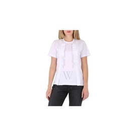 Comme Des Garcons White Ruffle Trim T-shirt RD-T004-051-2