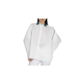 로에베 Loewe Embroidered Collar Shirt In White S2109760GA.2100