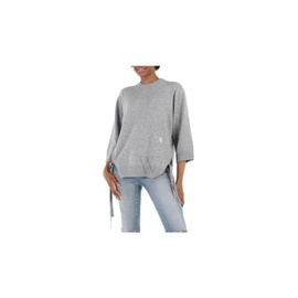 Chloe Grey Wide Cut Cashmere Sweater CHC20SMP5650001J