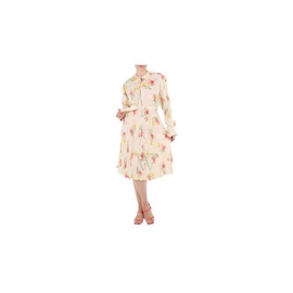 발렌시아가 Balenciaga Ladies Vintage Flower Off-Shoulder Dress 660121 TJL76 5630
