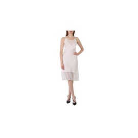 버버리 Burberry Ladies Lace Trim And Monogram Detail Silk Satin Lingerie Dress 8025247