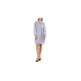 Chloe Ladies Blue / White Striped Shirt Dress CHC21SRO7504599G