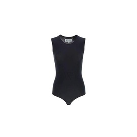메종마르지엘라 Maison Margiela Black Sleeveless Plain Slim Bodysuit S51NA0065S20518900