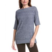 Lafayette 148 New York Relaxed Linen-Blend Pullover