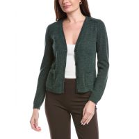 Lafayette 148 New York Patch Pocket V-Neck Mohair & Alpaca-Blend Cardigan