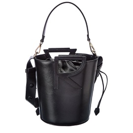 Roger Vivier Medium Leather Bucket Bag 960136252