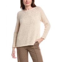 Lafayette 148 New York Nautical Net Wool & Alpaca-Blend Sweater