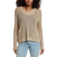 Lafayette 148 New York Cabled V-Neck Sweater